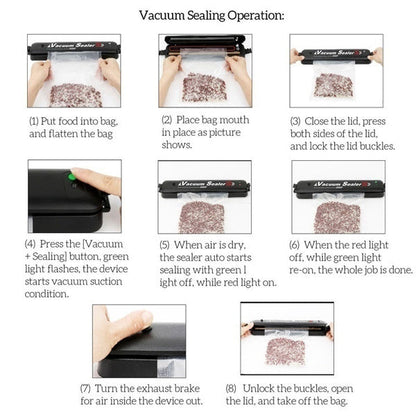 One-Touch Automatic Vacuum Sealing Machine for Dry And Moist Food Your Brand