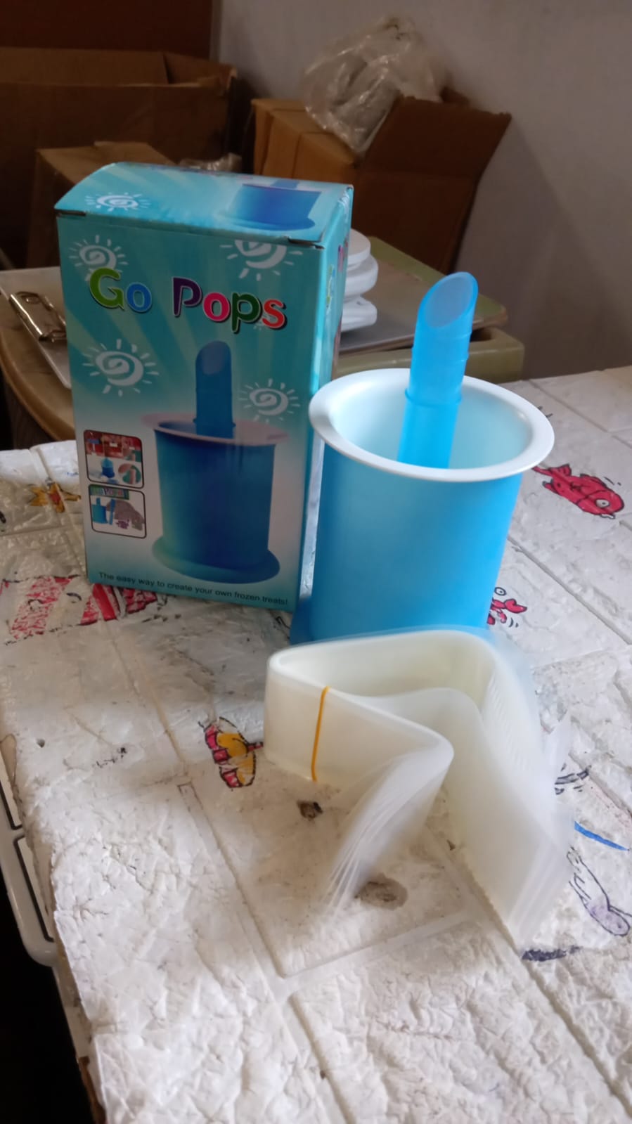 Homemade Popsicle Maker Manual Ice Cream Machine With Approx 20 Pcs Packing Bag Popsicle Mold Convenient Maker Manual Ice Cream Machine For Kids Adults DIY, Reusable Your Brand