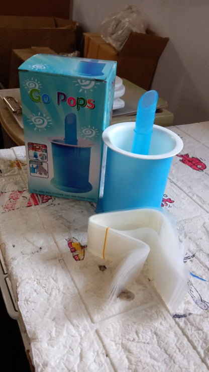 Homemade Popsicle Maker Manual Ice Cream Machine With Approx 20 Pcs Packing Bag Popsicle Mold Convenient Maker Manual Ice Cream Machine For Kids Adults DIY, Reusable Your Brand