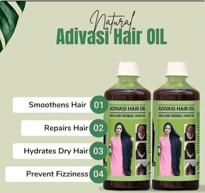 Adivasi Neelgiri Herbal Hair Oil 125ML (Pack of 2) Roposo Clout
