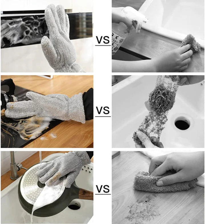 Wire Dishwashing Gloves - PACK OF 2