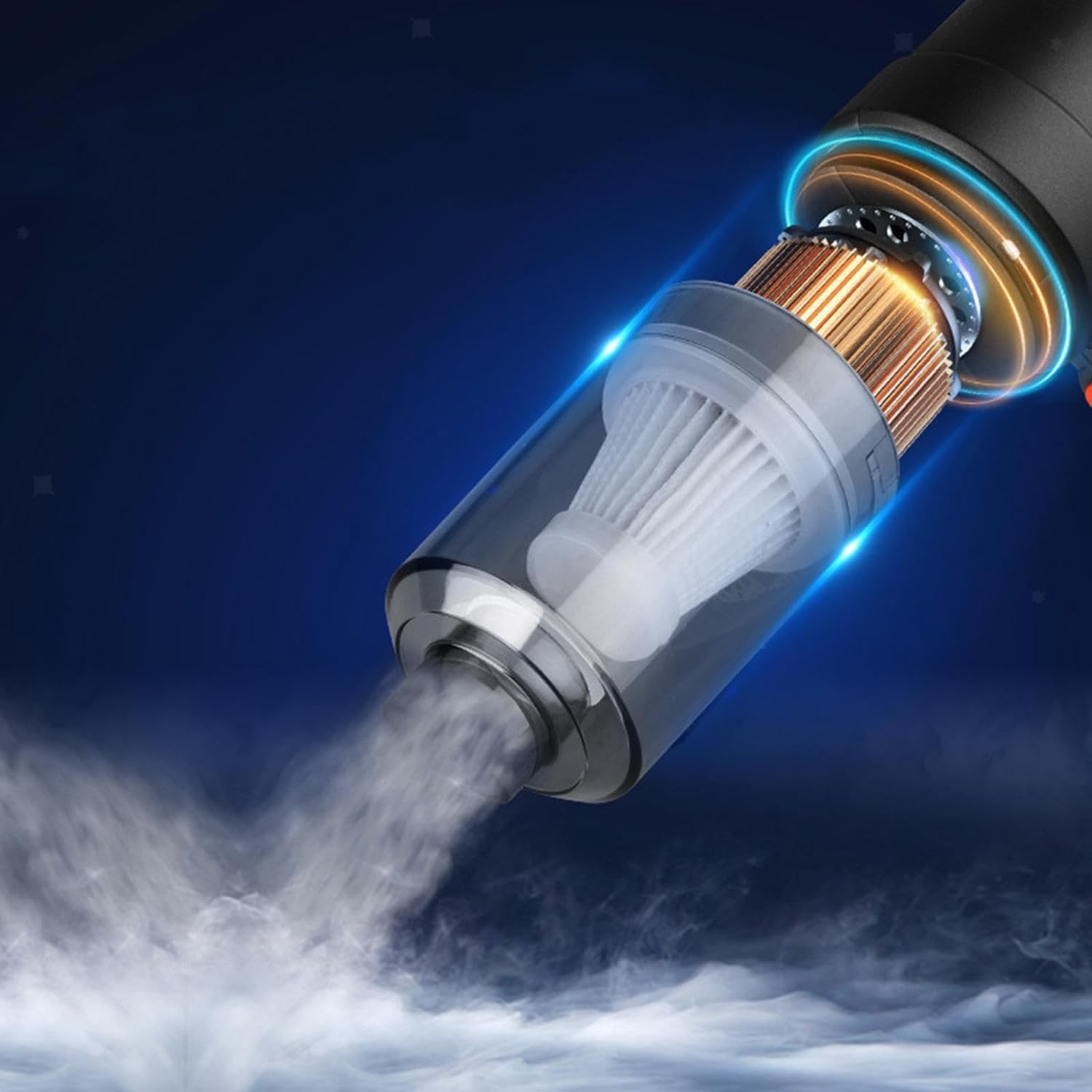 Vacuum Cleaner Dust Collection 2 in 1 Car Vacuum Cleaner High-Power Handheld Wireless Vacuum Cleaner Home Car Dual-use Portable USB Rechargeable Mini Car Vacuum for Vehicle, Home and Offic Your Brand