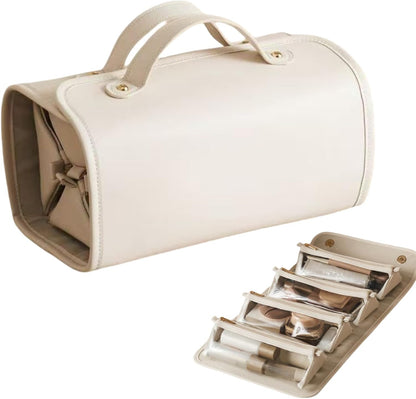 4-in-1 Foldable Travel Makeup Bag with Detachable Pouches