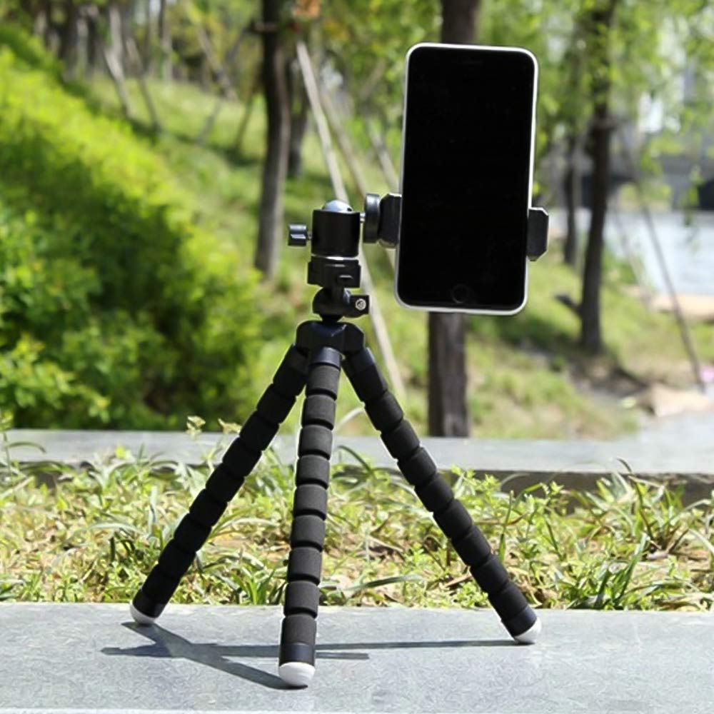 Portable Mini Octopus Tripod Stand with Phone Holder for Live Selfie, Mobile Phone Portable and Adjustable Stand Your Brand