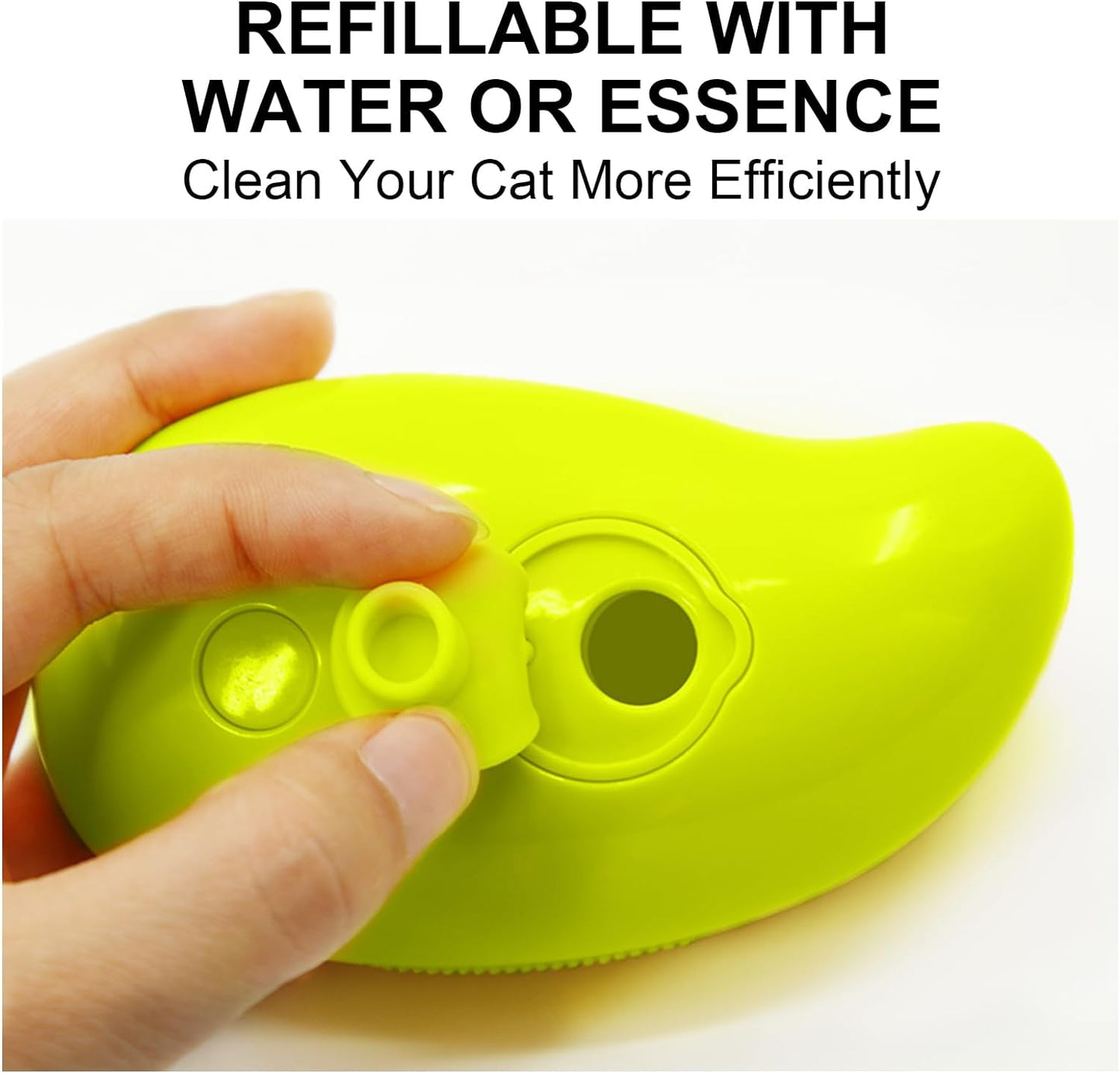 3 In1 Cat Steamy Brush, Self Cleaning Steam Cat Brush Cat Steamer Brush for Massage Cat Grooming Brush Pet Hair Removal Comb for Cat and Dog, for Removing Tangled and Loose Hair Your Brand