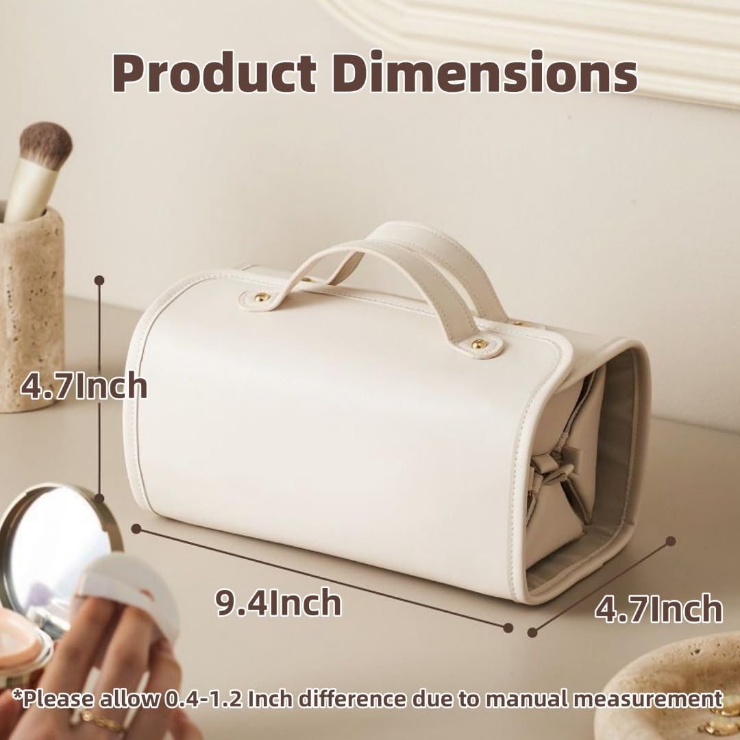 4-in-1 Foldable Travel Makeup Bag with Detachable Pouches