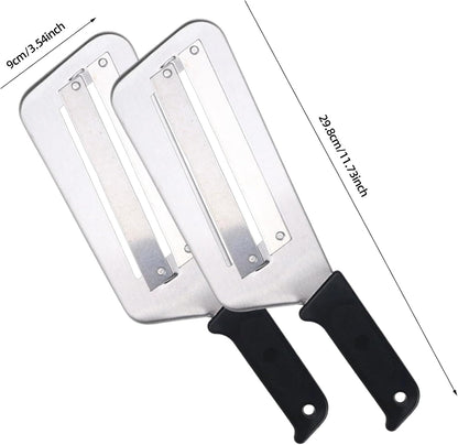 Stainless Steel Vegetable & Fruit Slicer – Heavy-Duty Dual Blade Cutter for Kitchen (2 Pc)