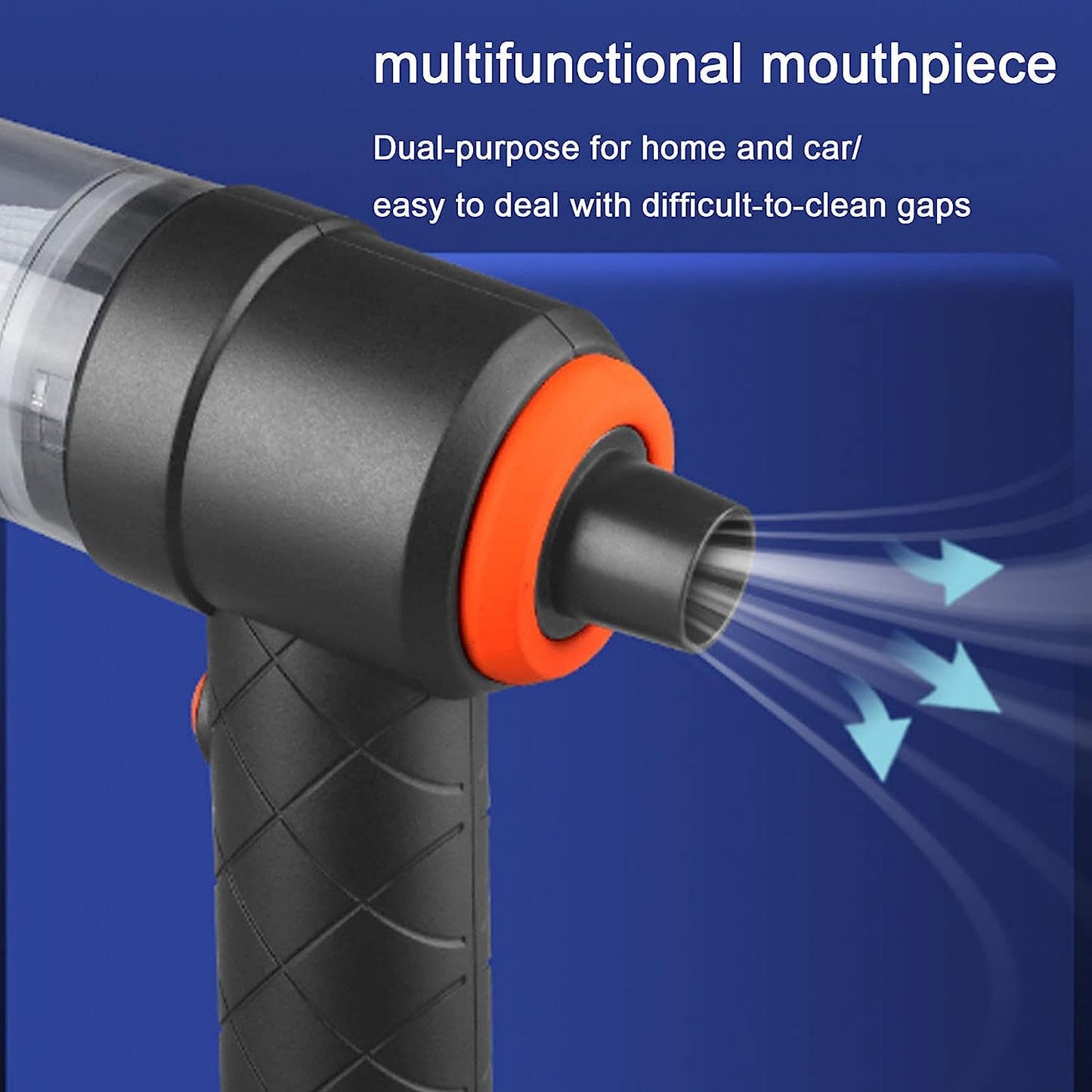 Vacuum Cleaner Dust Collection 2 in 1 Car Vacuum Cleaner High-Power Handheld Wireless Vacuum Cleaner Home Car Dual-use Portable USB Rechargeable Mini Car Vacuum for Vehicle, Home and Offic Your Brand