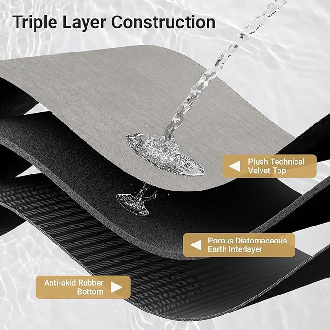 Floral Anti-Skid Bathroom Mat – Ultra Absorbent & Quick Drying