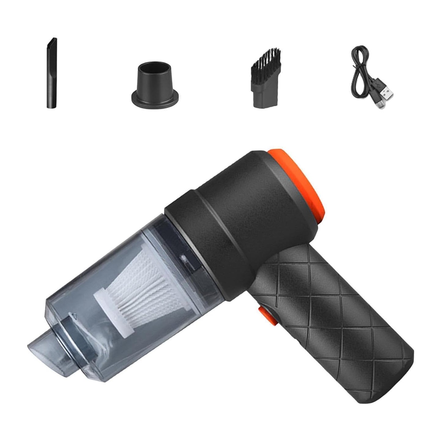 Vacuum Cleaner Dust Collection 2 in 1 Car Vacuum Cleaner High-Power Handheld Wireless Vacuum Cleaner Home Car Dual-use Portable USB Rechargeable Mini Car Vacuum for Vehicle, Home and Offic Your Brand
