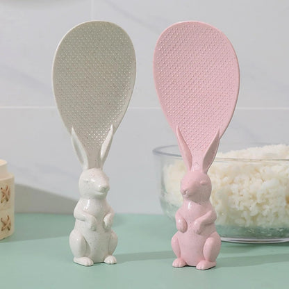 Cute Bunny Stand-Up Rice Paddle (Random Color)(2 Pcs)