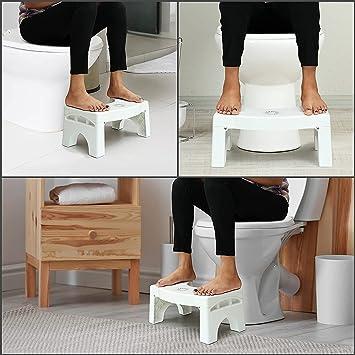 Plastic Foldable Anti-Constipation Potty Training Stool with Air Freshener Slot shopbyte-in