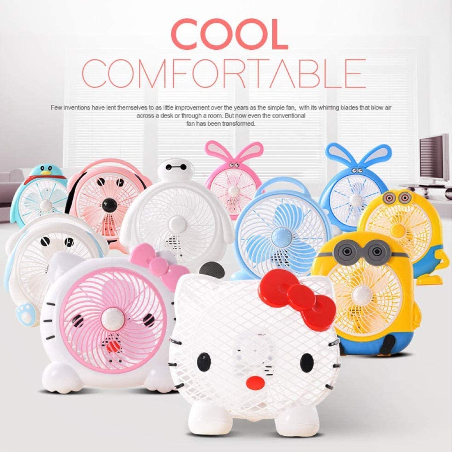 plastic cute mini electric usb fan desk fan for children ( Battery Not Include) Your Brand