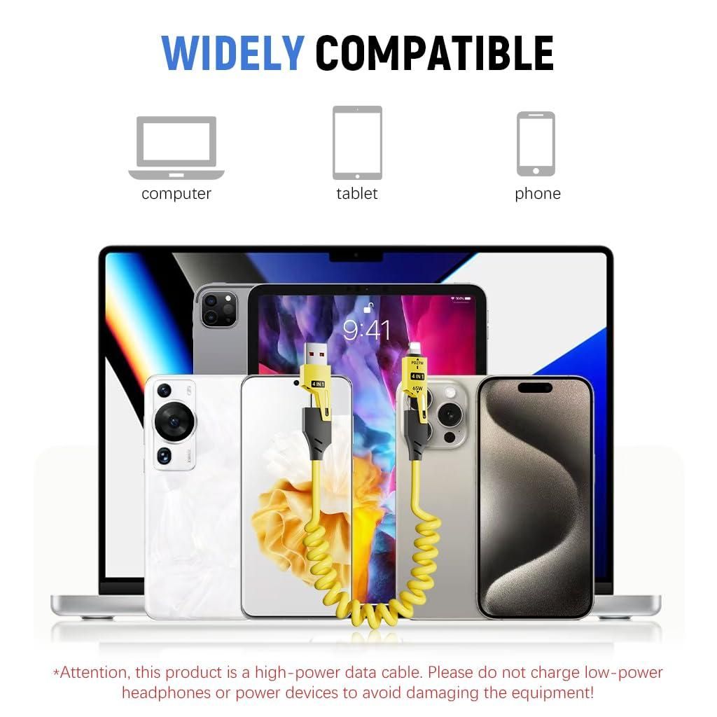 4 in 1 Spring Data Cable shopbyte-in