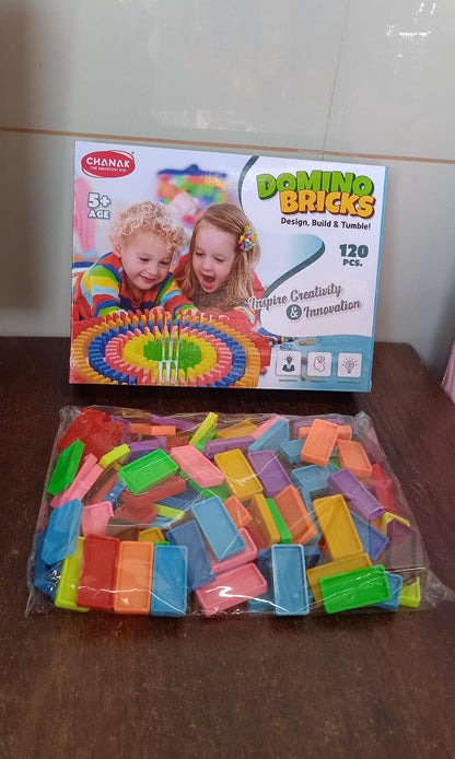 Kids 120 Domino Blocks Dominoes (120 Pcs Set) Your Brand
