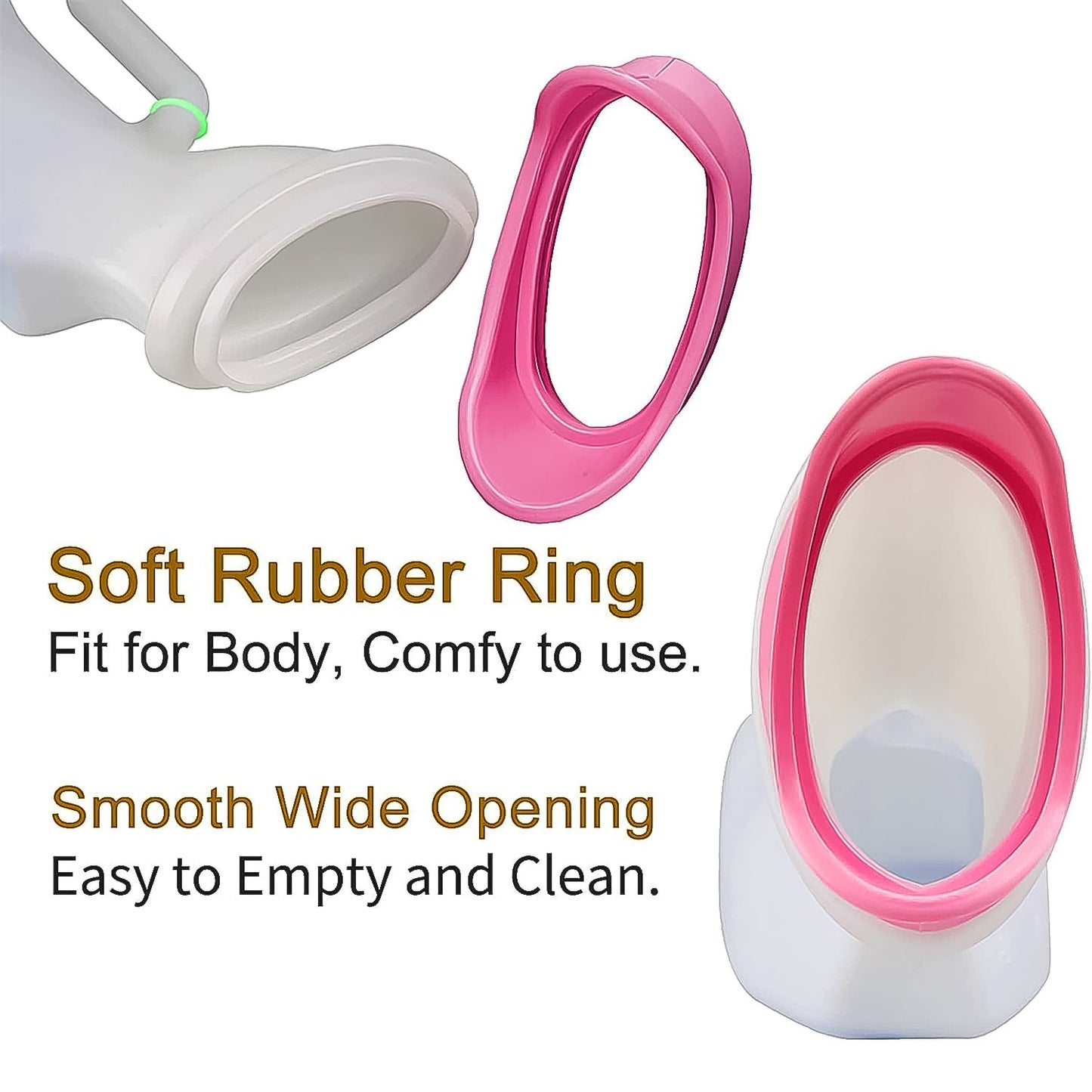Female Potty Urinal Urine Collection Can Bedpans (1 Pc  1000 Ml) Wukusy