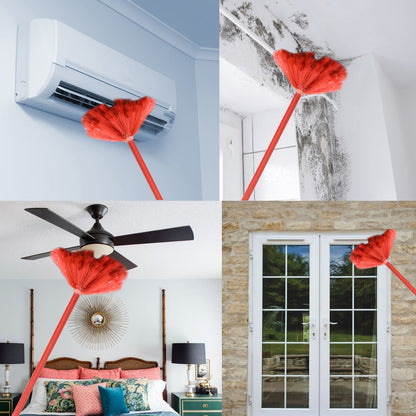 Cobweb Brush With Metal Strong Long Extendable Handle for Dusting, Ceiling Cobweb Cleaning, Brush for Lights, Fans & Webs Cleaning for Home / Kitchen (90 Inch /  MOQ :- 6 Pc) Your Brand