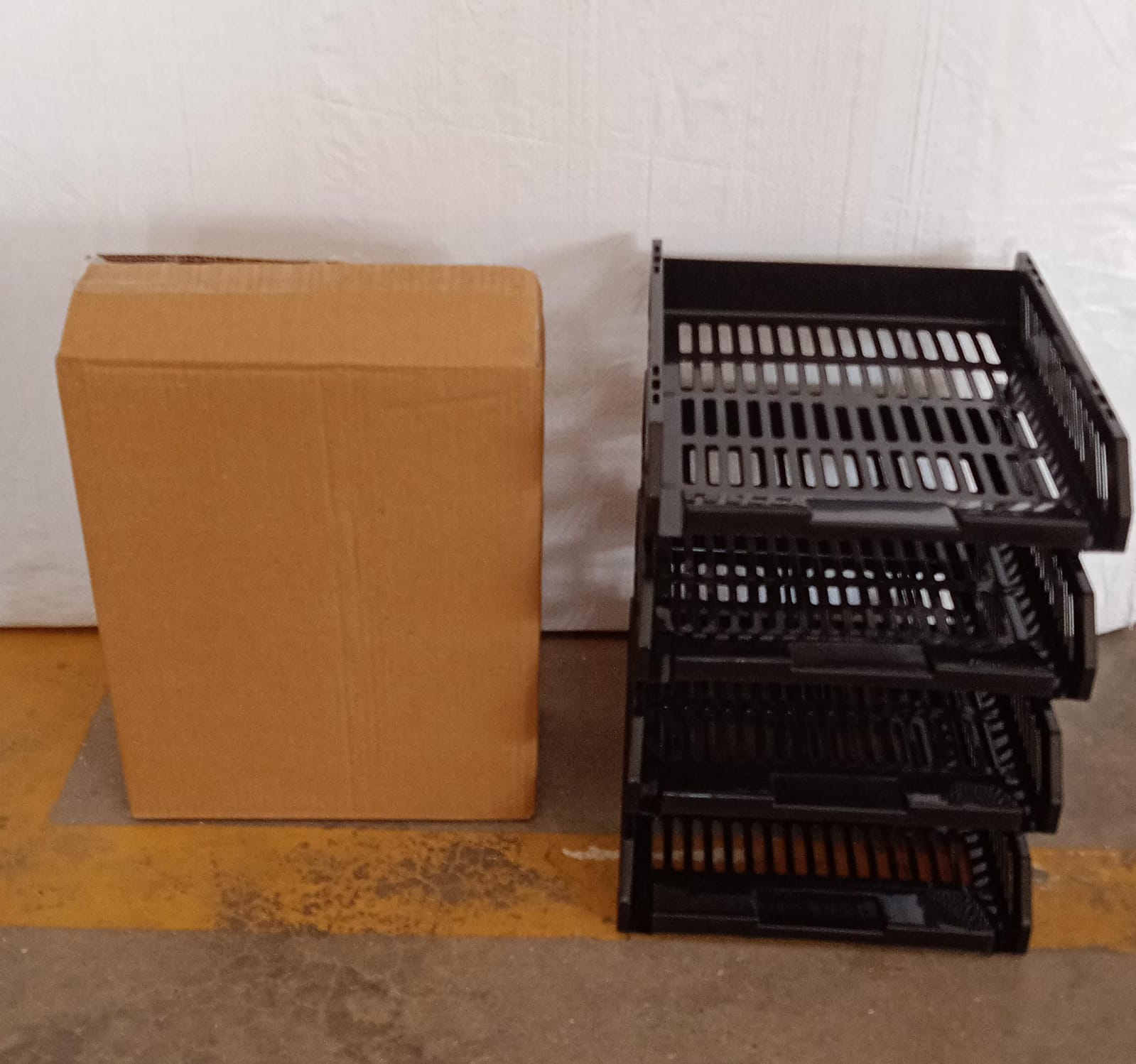 Multifunctional File Rack with Drawers: Desktop Storage for Office Supplies (4 Layers) Your Brand