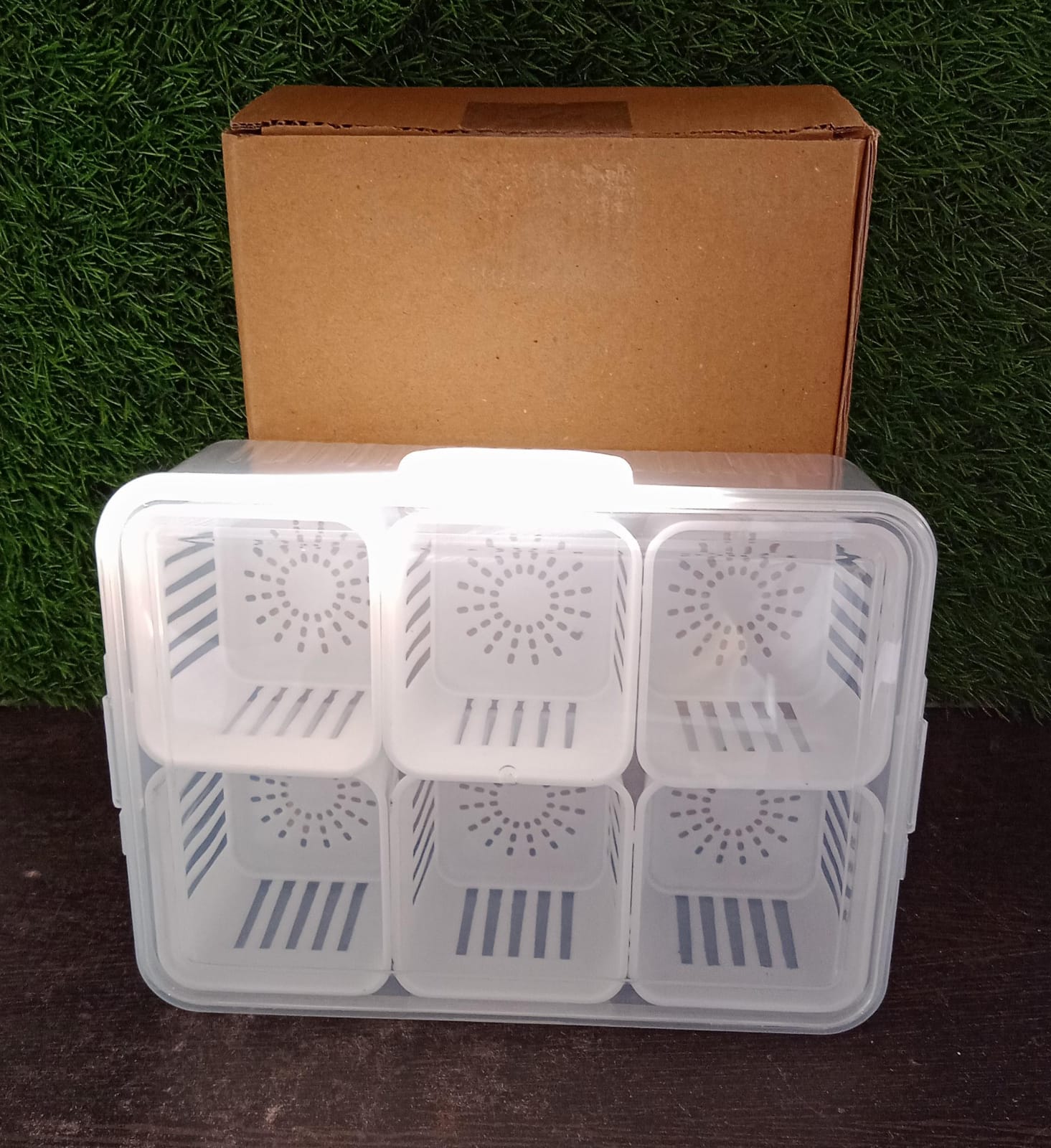 Fridge Storage Boxes Freezer Storage Containers, Container for Kitchen Storage Set, Storage in Kitchen, Vegetable Storage, Draining Crisper Refrigerator Food Box (1 Pc) Your Brand