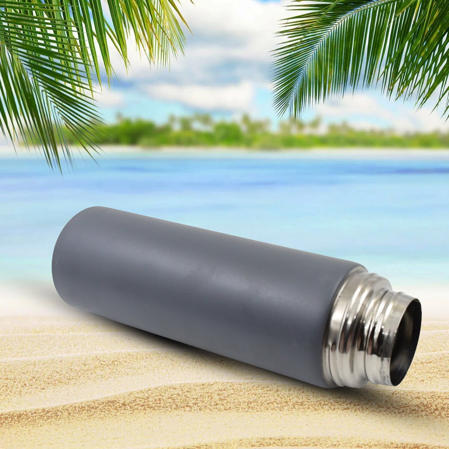 Stainless Steel Vacuum Insulated Water Bottle With Coffee / Tea Mug (500 ML) Your Brand