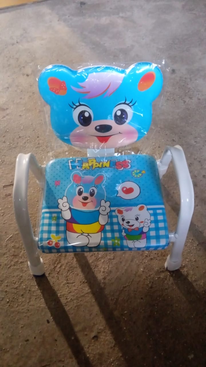 Cartoon Baby Chair Strong Steel Cushion & Comfortable Baby Chair High Quality Chair (1 Pc) Your Brand