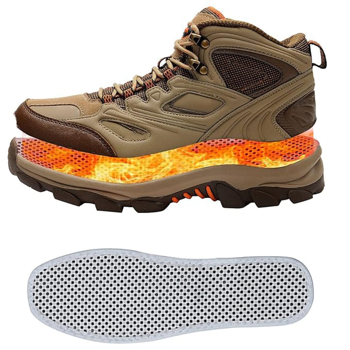Massage Magnetic Self Heating Insole Shoe, Heating Insole for Women Men - Unisex Warm Insole - Thermal Insoles - Tourmaline Self Heating Shoe Inserts - Warm Shoe Pad (1 Pair) Your Brand