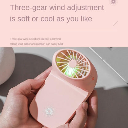Portable Mobile Phone Holder Fan  Personal Fan Multi- Function Fan Handheld Charging Fan (Battery Not Include) Your Brand