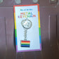 Rainbow Design Metal Keyring Key Chain (1 Pc Mix Design)
