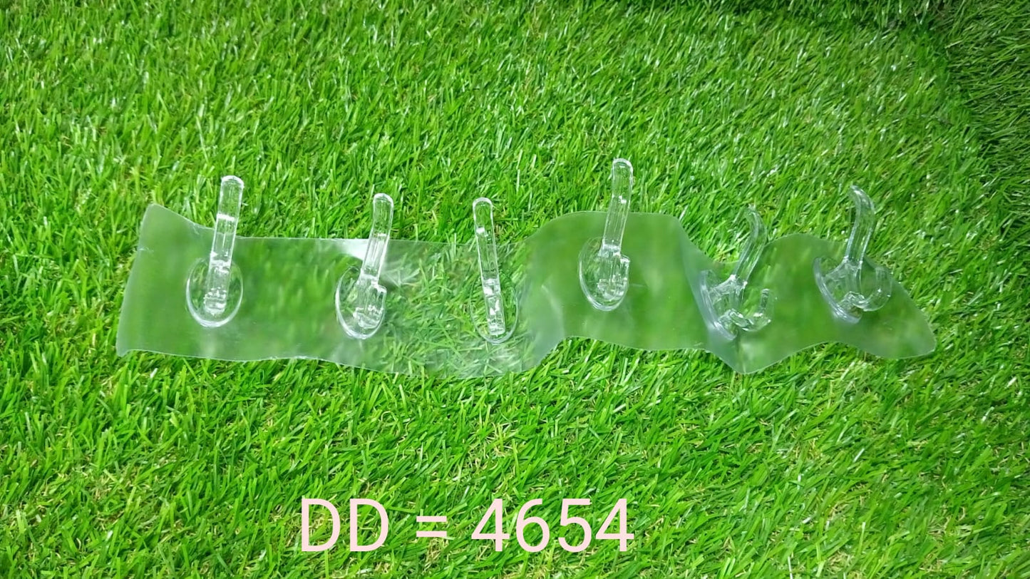 Adhesive Golden &  Transparent Heavy Duty Wall Hook Your Brand