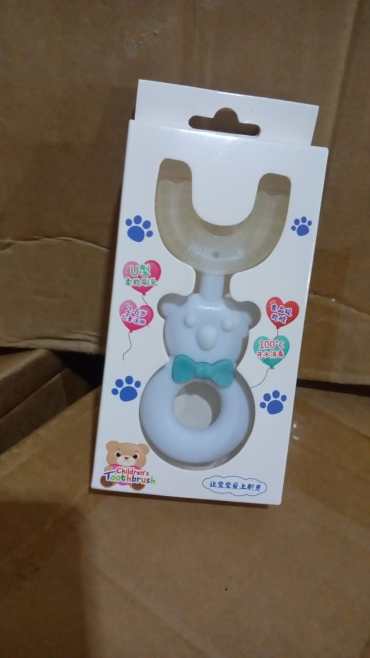 Baby Bear U-shaped Toothbrush Silicone Brush Head (1 Pc) Your Brand
