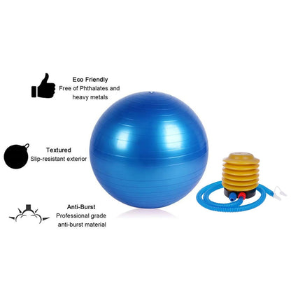 Heavy Duty Gym Ball Non-Slip Stability Ball with Foot Pump for Total Body Fitness Your Brand