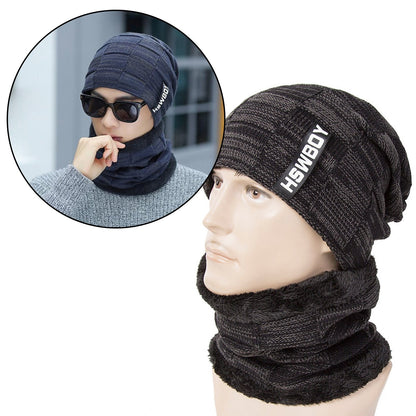 Ultra Soft Unisex Woolen Beanie Cap Plus Muffler Scarf Your Brand
