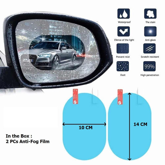 7552 Anti Fog Anti Scratch Interior Rearview Car Mirror Film Waterproof Hd Clear Protective Sticker Film For Safe Driving Car Mirrors Side Windows Wukusy