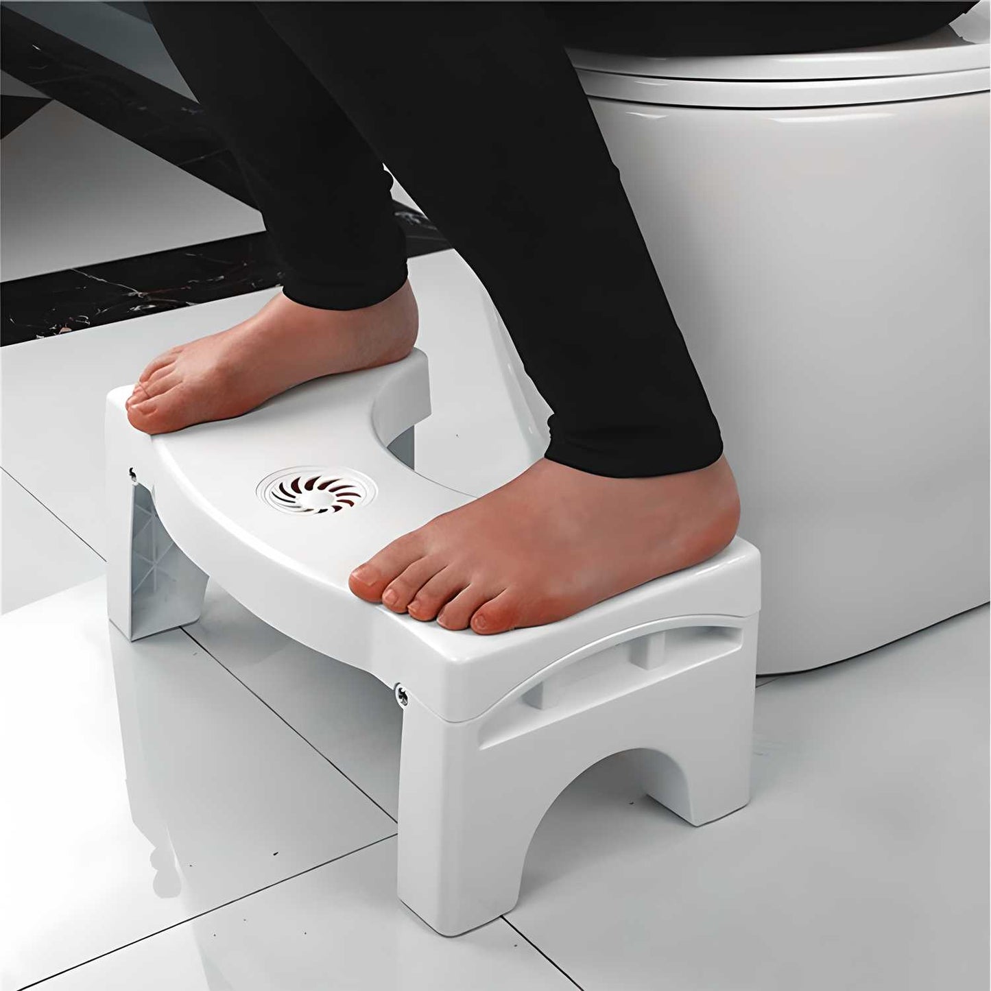 Plastic Foldable Anti-Constipation Potty Training Stool with Air Freshener Slot shopbyte-in