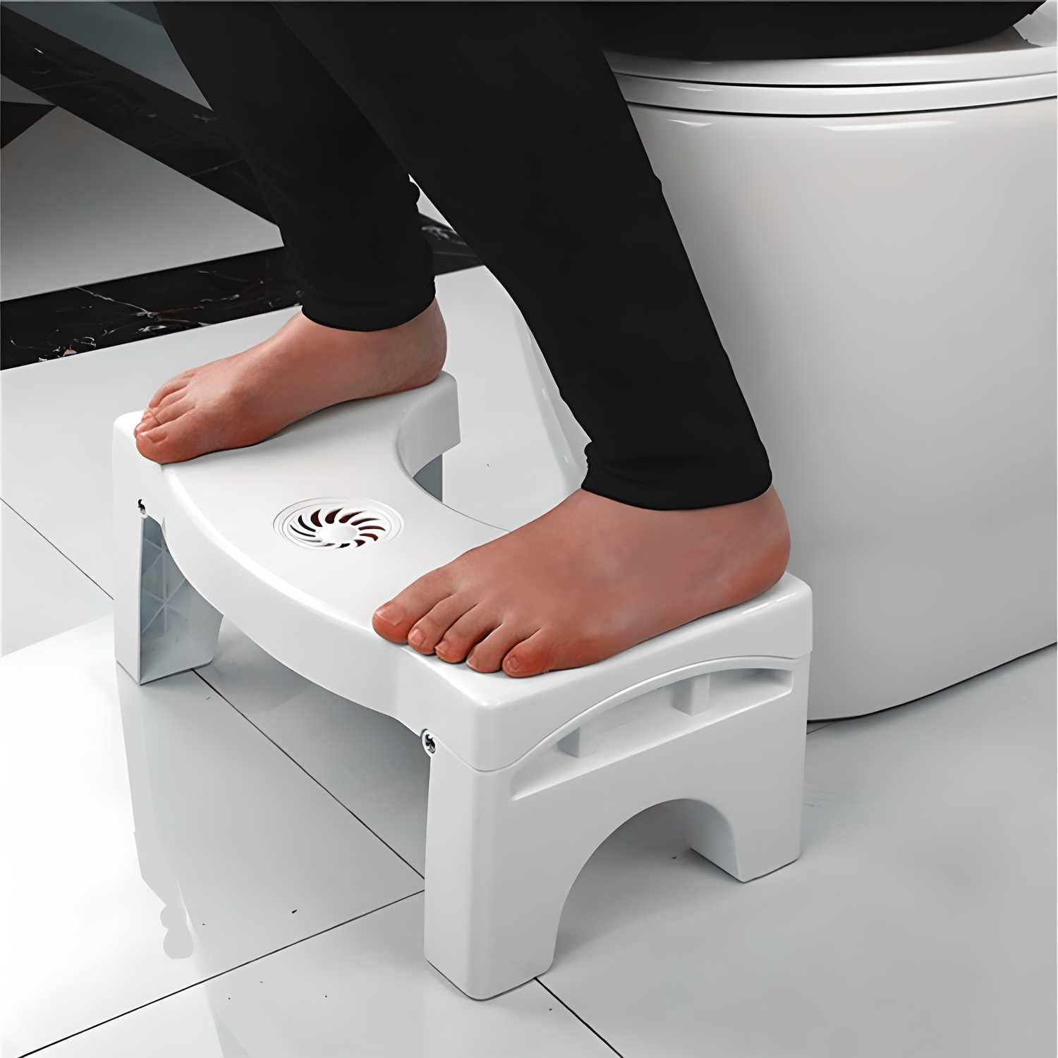 Plastic Foldable Anti-Constipation Potty Training Stool with Air Freshener Slot shopbyte-in
