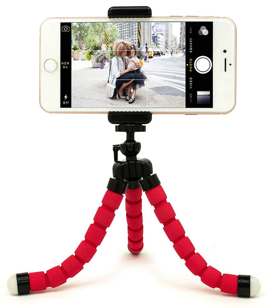 Portable Mini Octopus Tripod Stand with Phone Holder for Live Selfie, Mobile Phone Portable and Adjustable Stand Your Brand