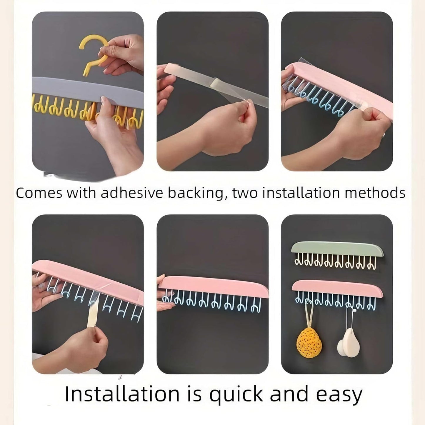 360° Rotating Bra & Camisole Hanger – 8 Hooks Closet Organizer (4 Pcs)