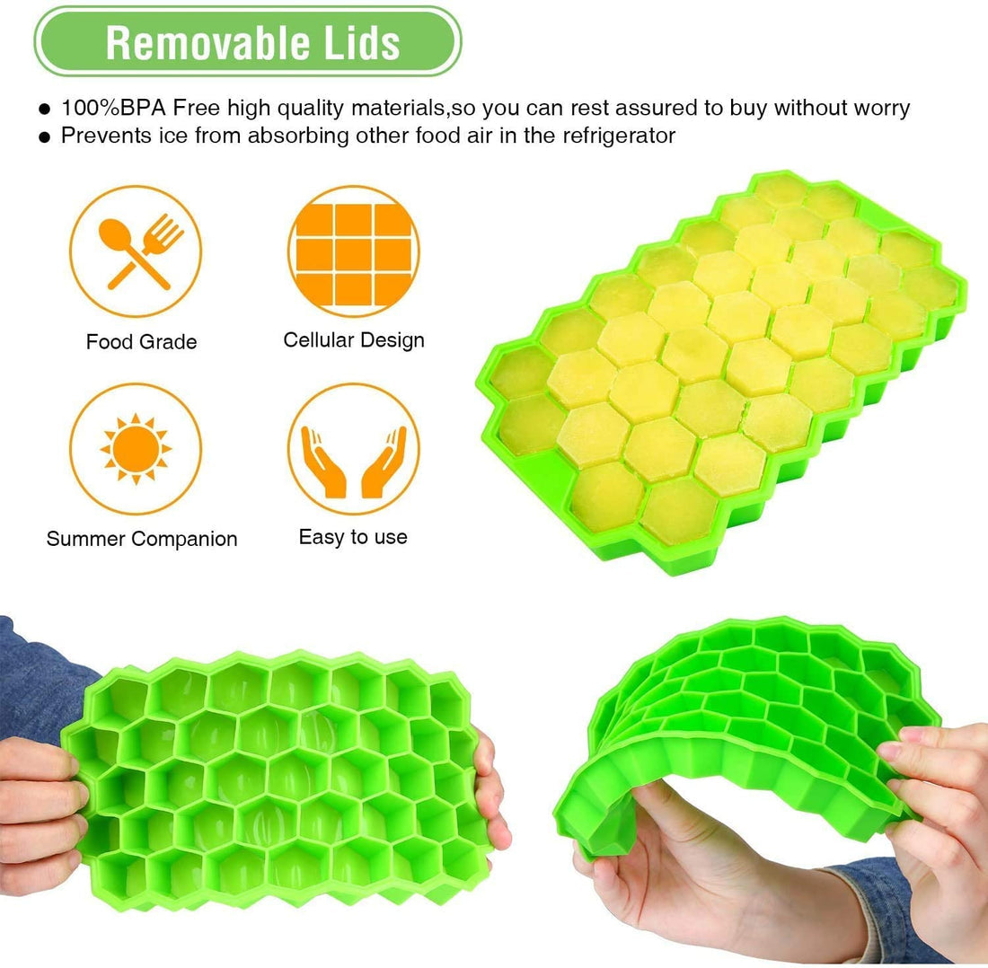 Honeycomb Ice Cube Tray (Pack of 4). shopbyte