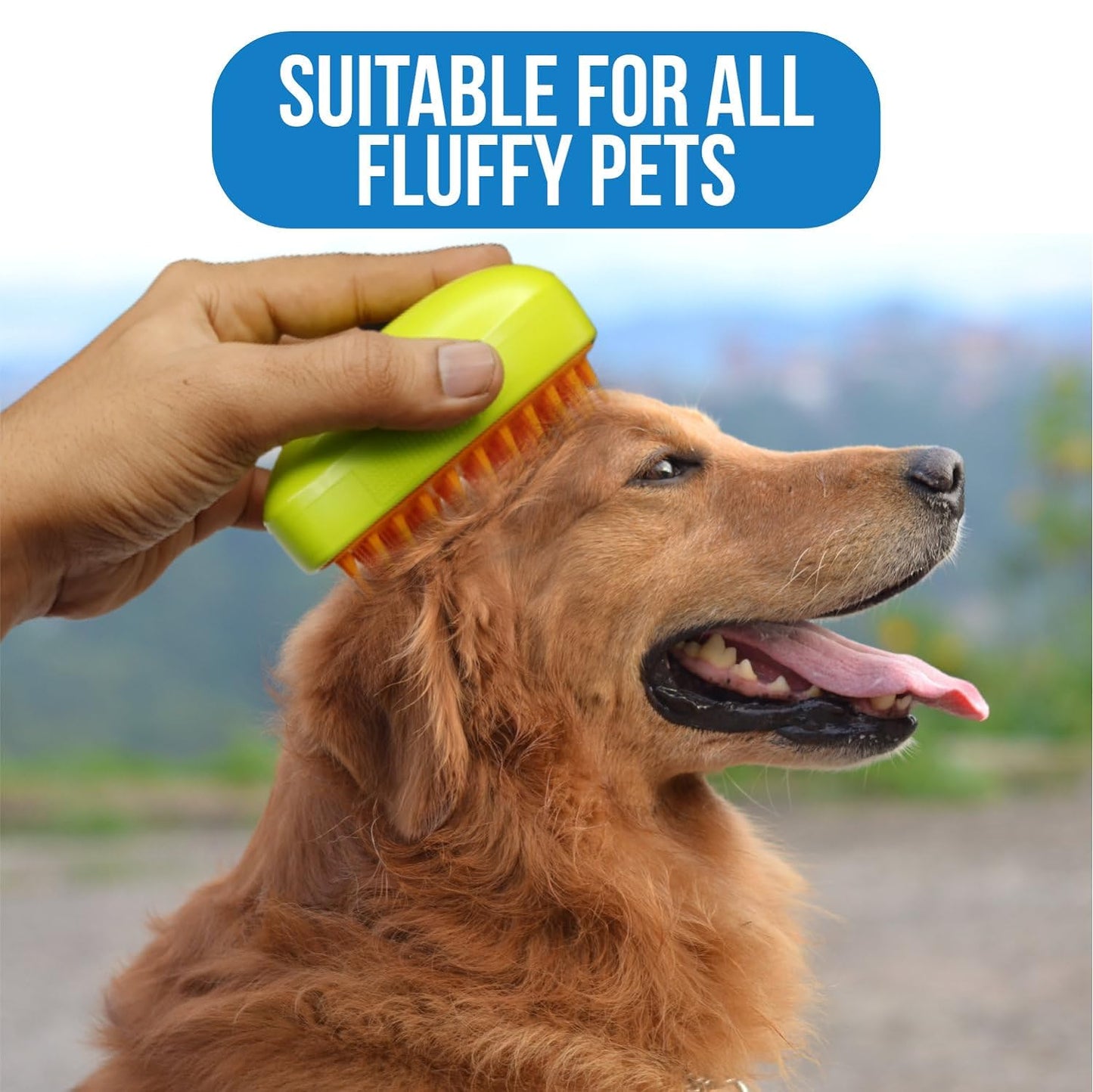 3 In1 Cat Steamy Brush, Self Cleaning Steam Cat Brush Cat Steamer Brush for Massage Cat Grooming Brush Pet Hair Removal Comb for Cat and Dog, for Removing Tangled and Loose Hair Your Brand