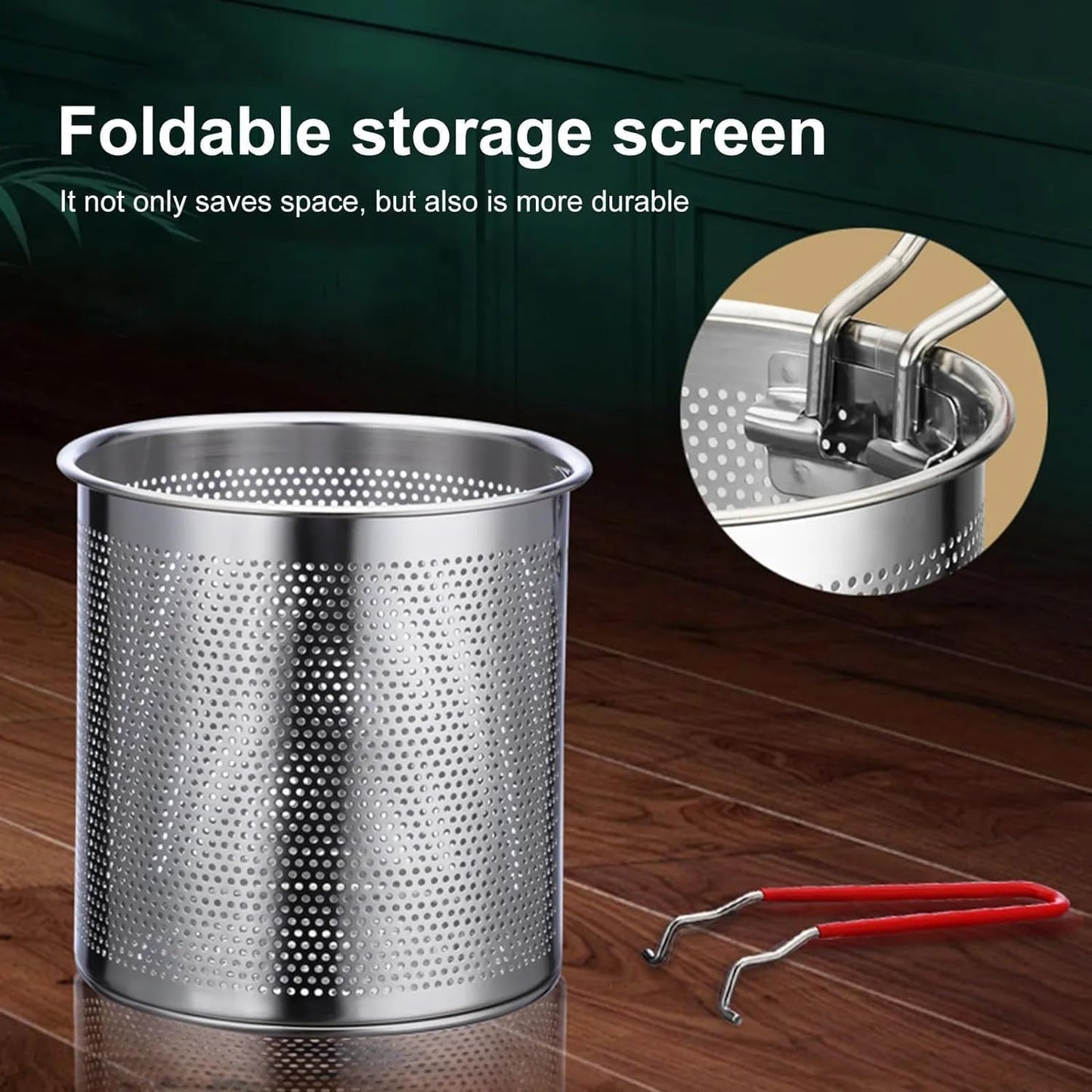 Stainless Steel Deep Fryer Pot with Oil Filter Basket