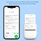 Pocket Mini Bluetooth Thermal Printer Wireless Smart Printer for Photos (Includes 1 Roll Paper)