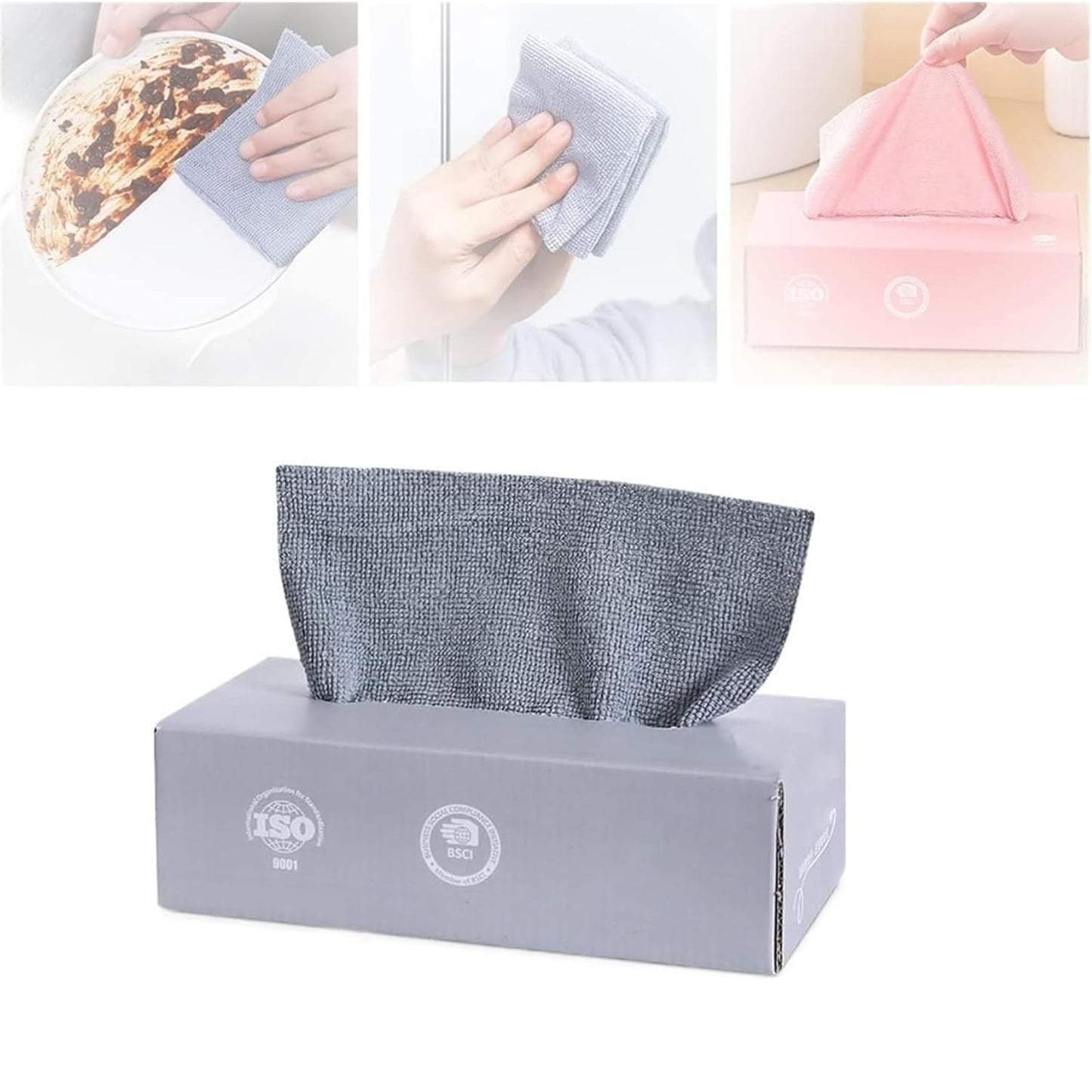 20 PCS Multipurpose Microfiber Towels – Thick, Durable & Scratch-Free Cleaning Wipes