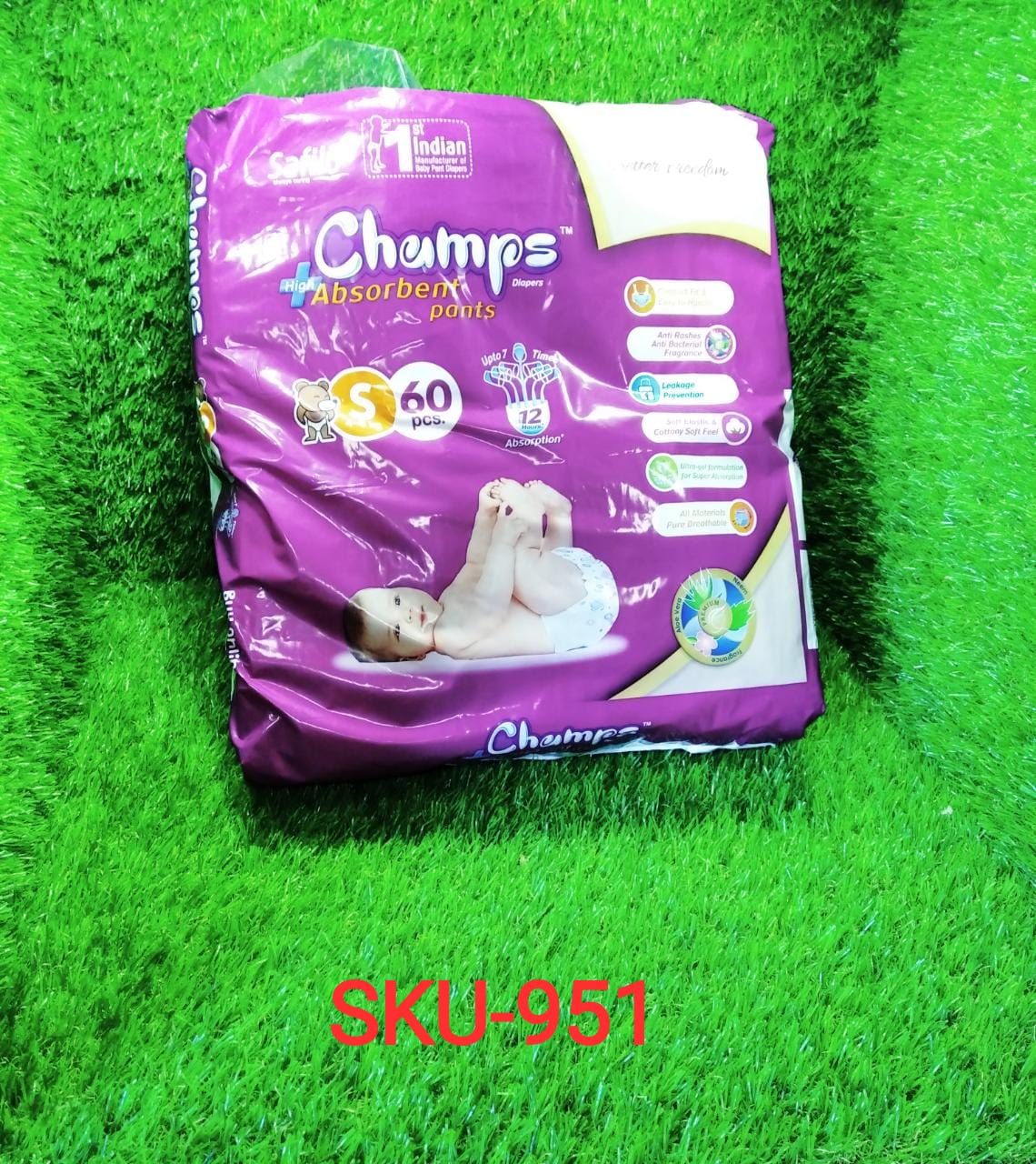 Premium Champs High Absorbent Pant Style Diaper Small, Medium and Large Size Diaper Your Brand