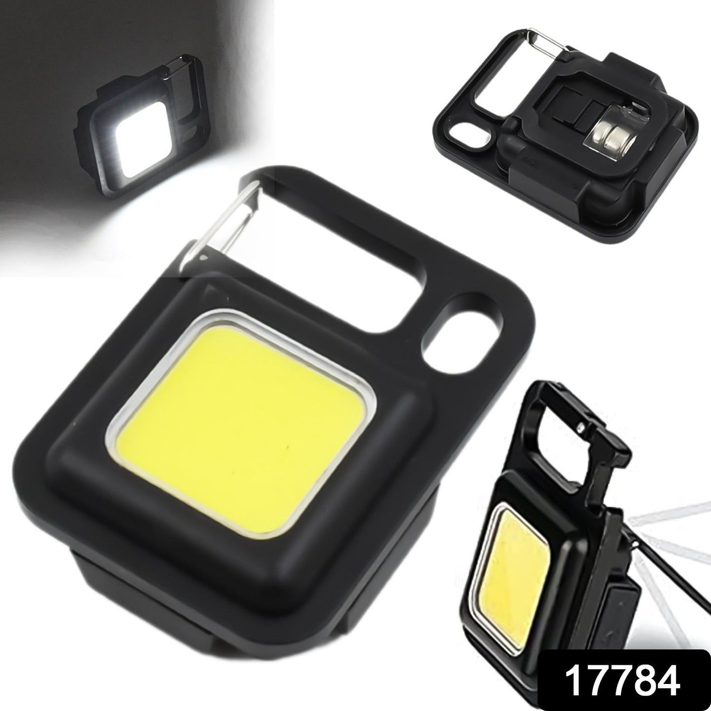 LED Battery Operated Keychain Flashlight with Folding Bracket Bottle Opener (1 Pc) Your Brand