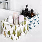 Canvas Fabric Basket with Handle (Random Prints)