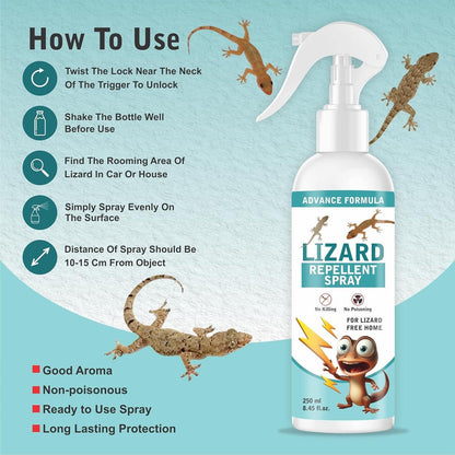 Lizard Repellent for Home Spray Pest Control 250ML (Pack of 2) shopbyte-in