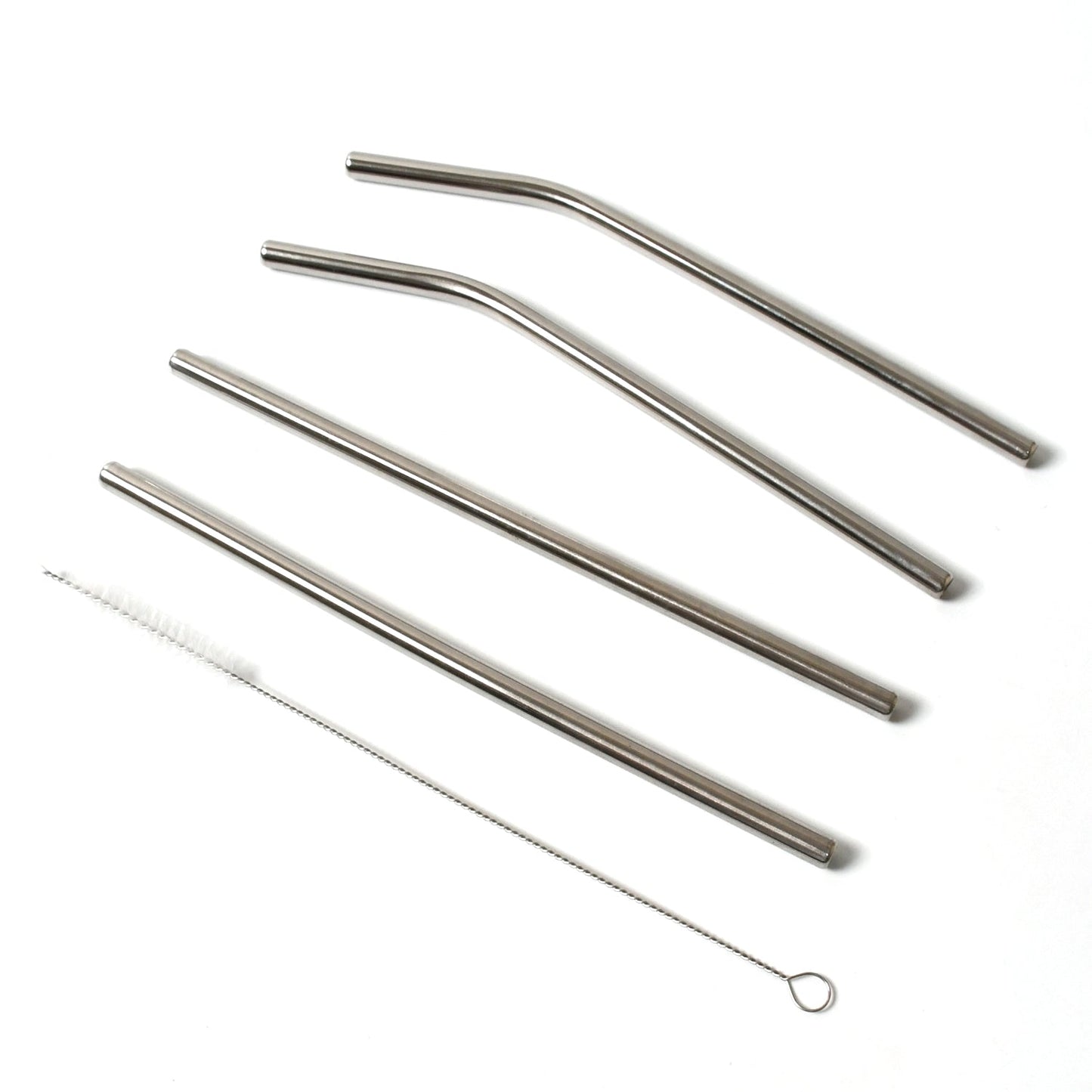 Reusable Stainless Steel Straw with cleaning Brush Long Drinking Straws for Coffee Tumbler Travel Mug Cup, Dishwasher Safe for Toddlers & Kids (5 Pcs Set) Your Brand