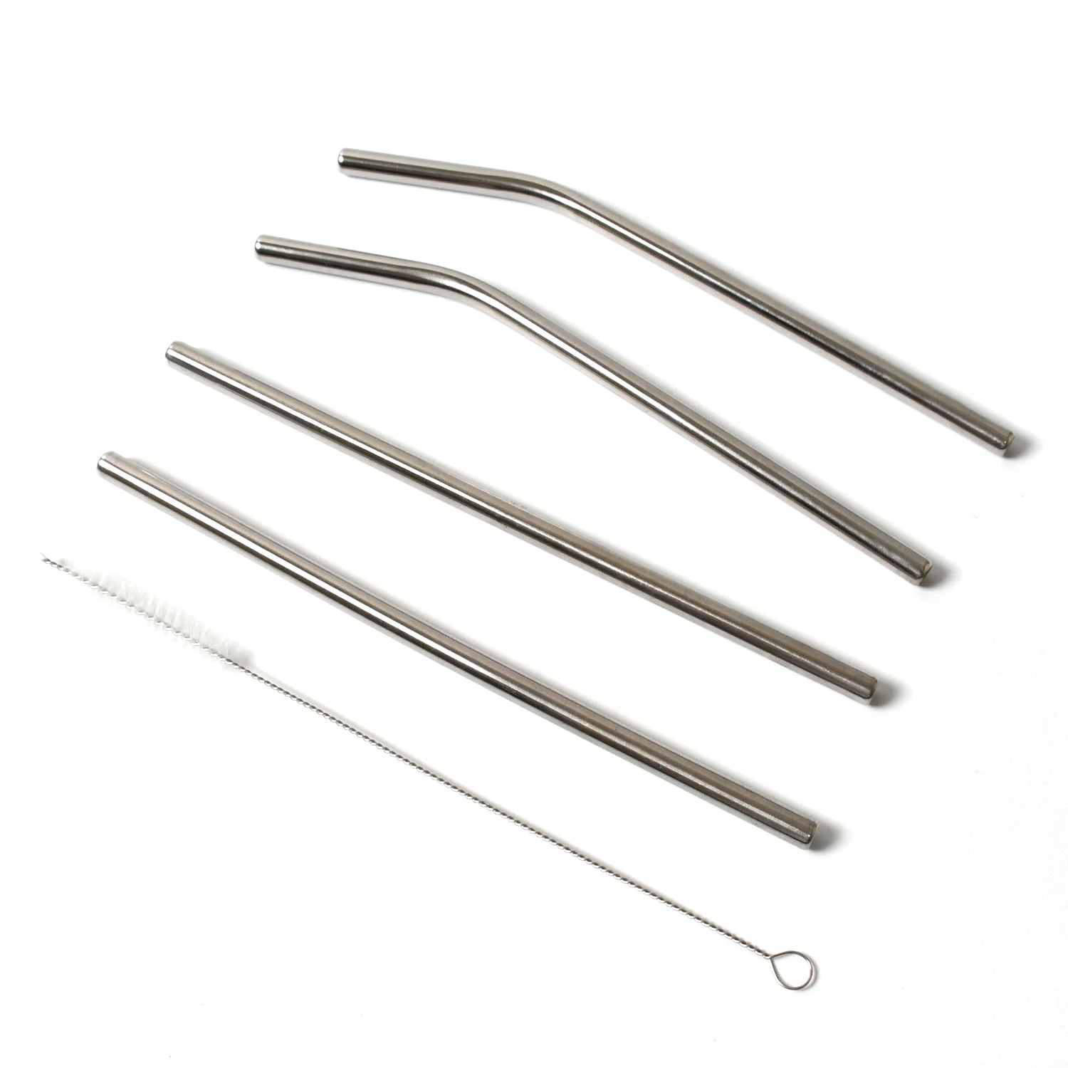 Reusable Stainless Steel Straw with cleaning Brush Long Drinking Straws for Coffee Tumbler Travel Mug Cup, Dishwasher Safe for Toddlers & Kids (5 Pcs Set) Your Brand