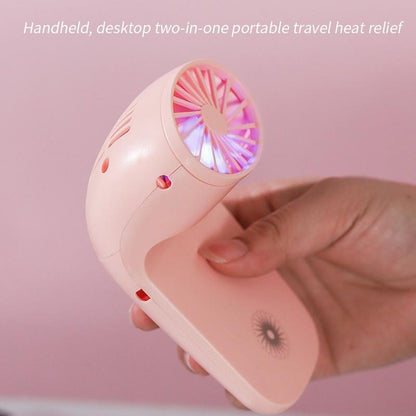 Portable Mobile Phone Holder Fan  Personal Fan Multi- Function Fan Handheld Charging Fan (Battery Not Include) Your Brand