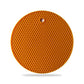 Hot mat made from silicone, showing its ability to handle high temperatures.